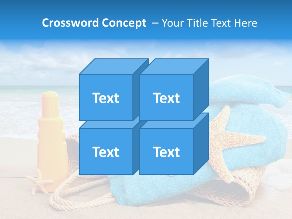 Vacation Scene Screen PowerPoint Template