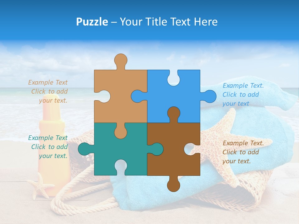 Vacation Scene Screen PowerPoint Template