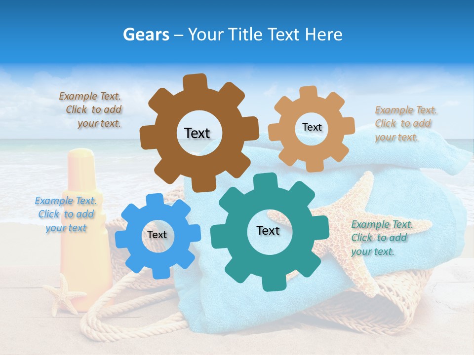 Vacation Scene Screen PowerPoint Template