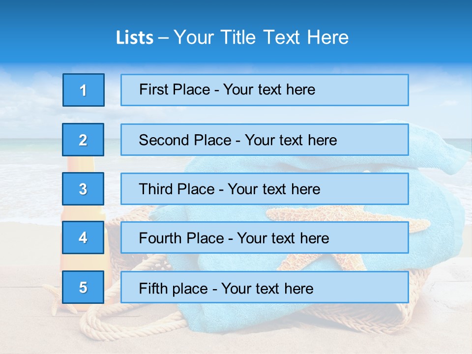 Vacation Scene Screen PowerPoint Template