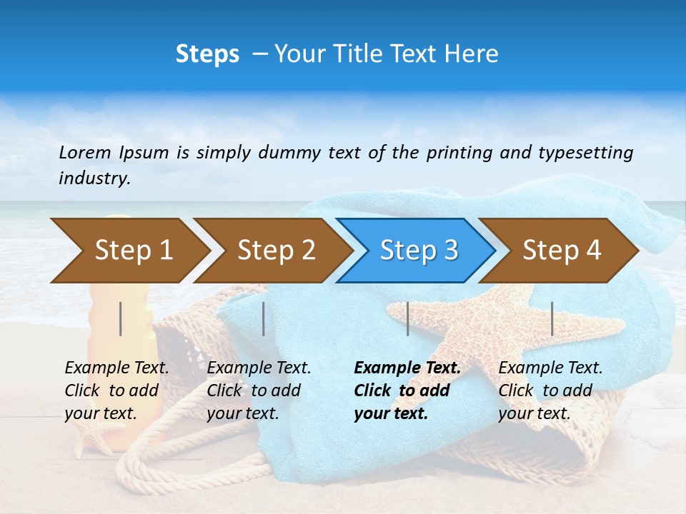 Vacation Scene Screen PowerPoint Template