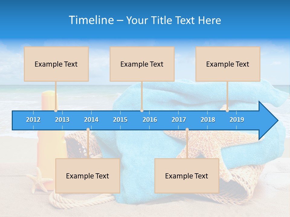 Vacation Scene Screen PowerPoint Template