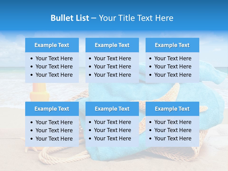 Vacation Scene Screen PowerPoint Template