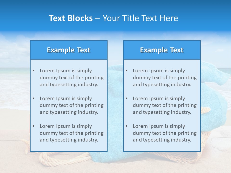 Vacation Scene Screen PowerPoint Template