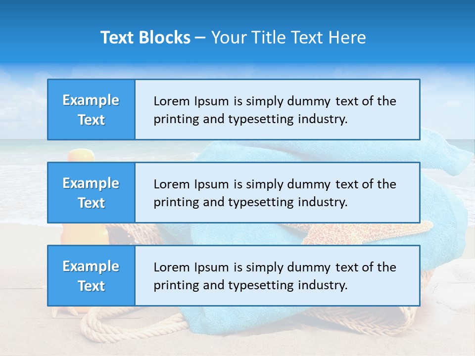 Vacation Scene Screen PowerPoint Template