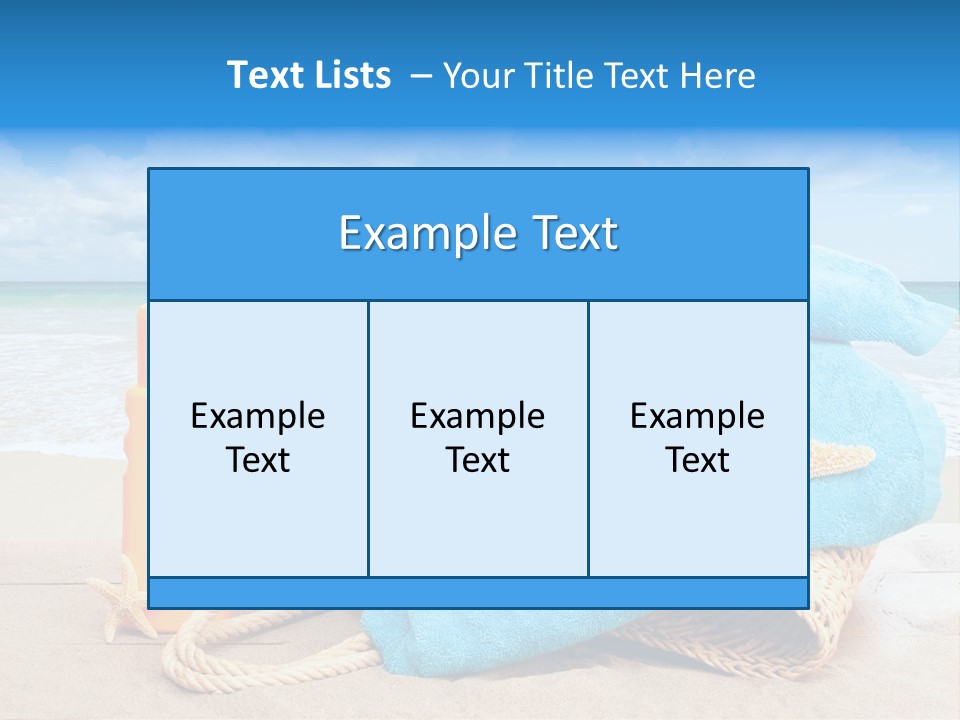 Vacation Scene Screen PowerPoint Template