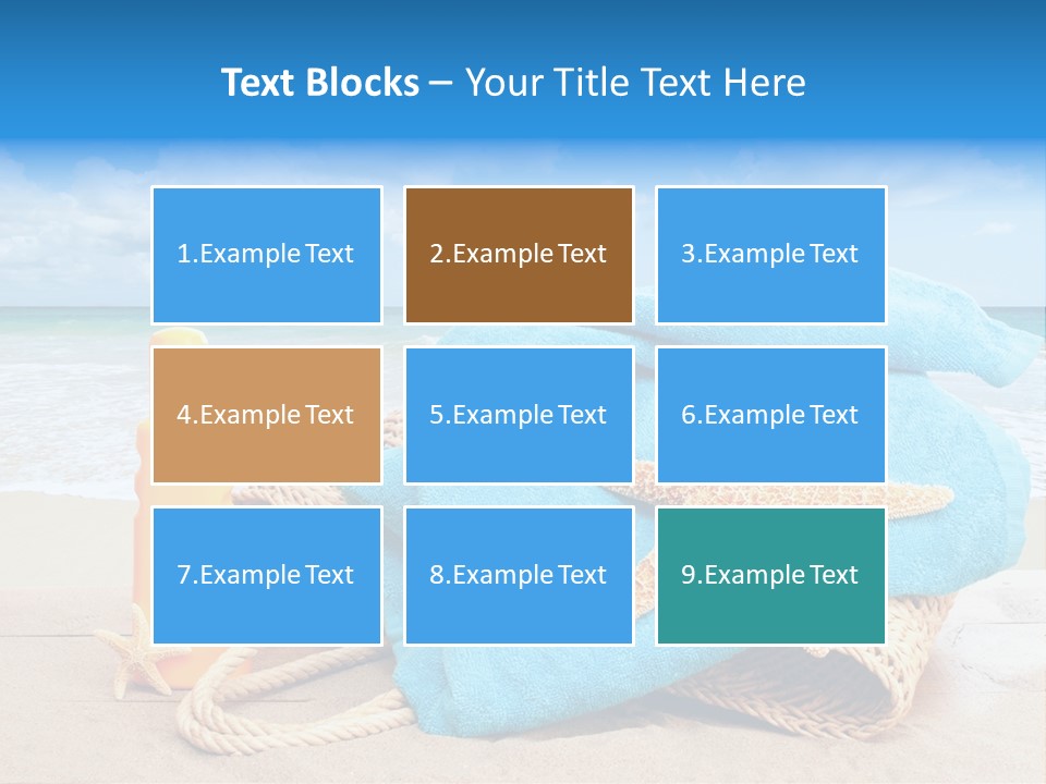 Vacation Scene Screen PowerPoint Template