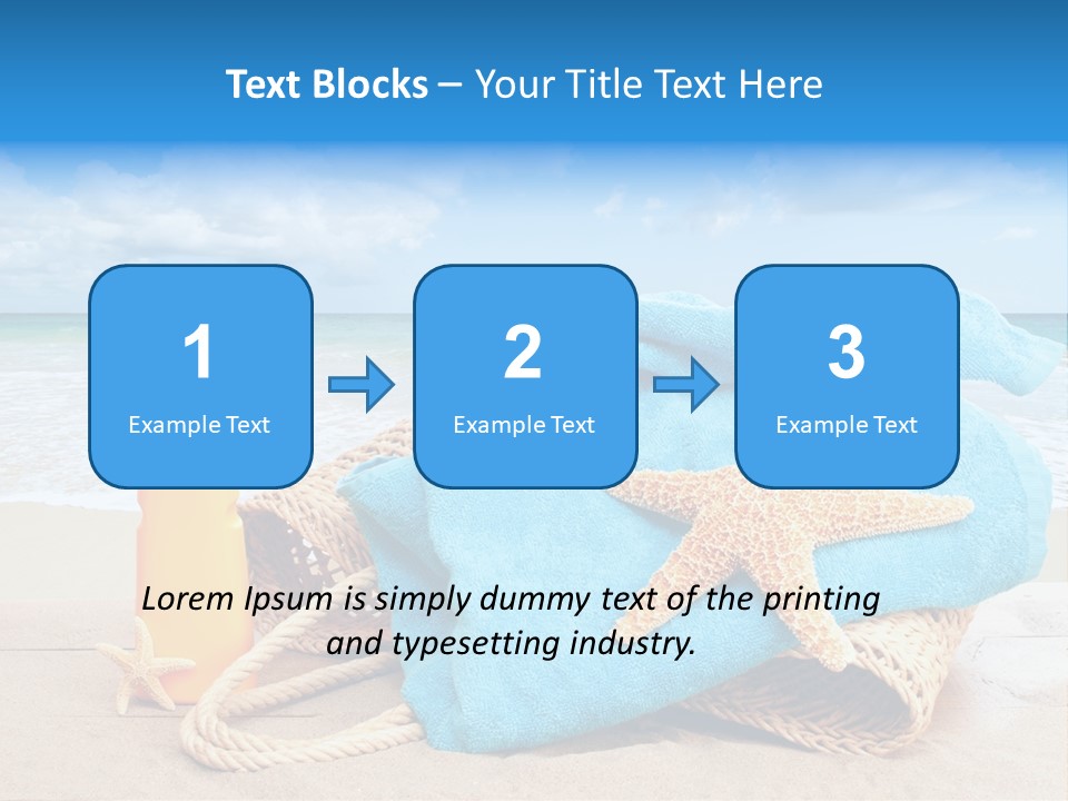 Vacation Scene Screen PowerPoint Template