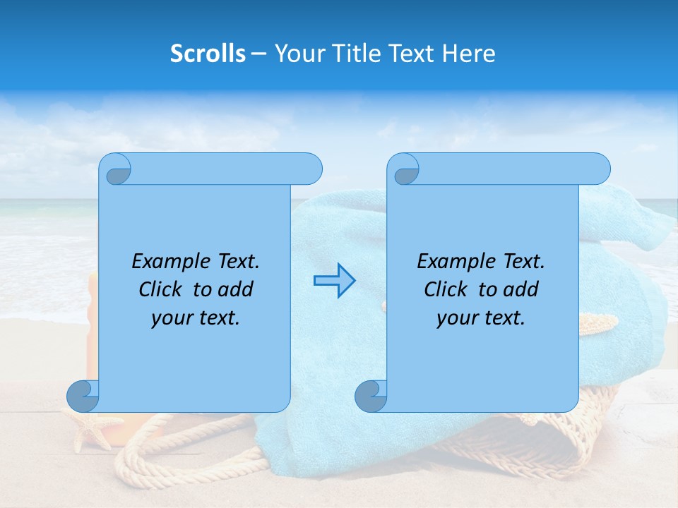 Vacation Scene Screen PowerPoint Template