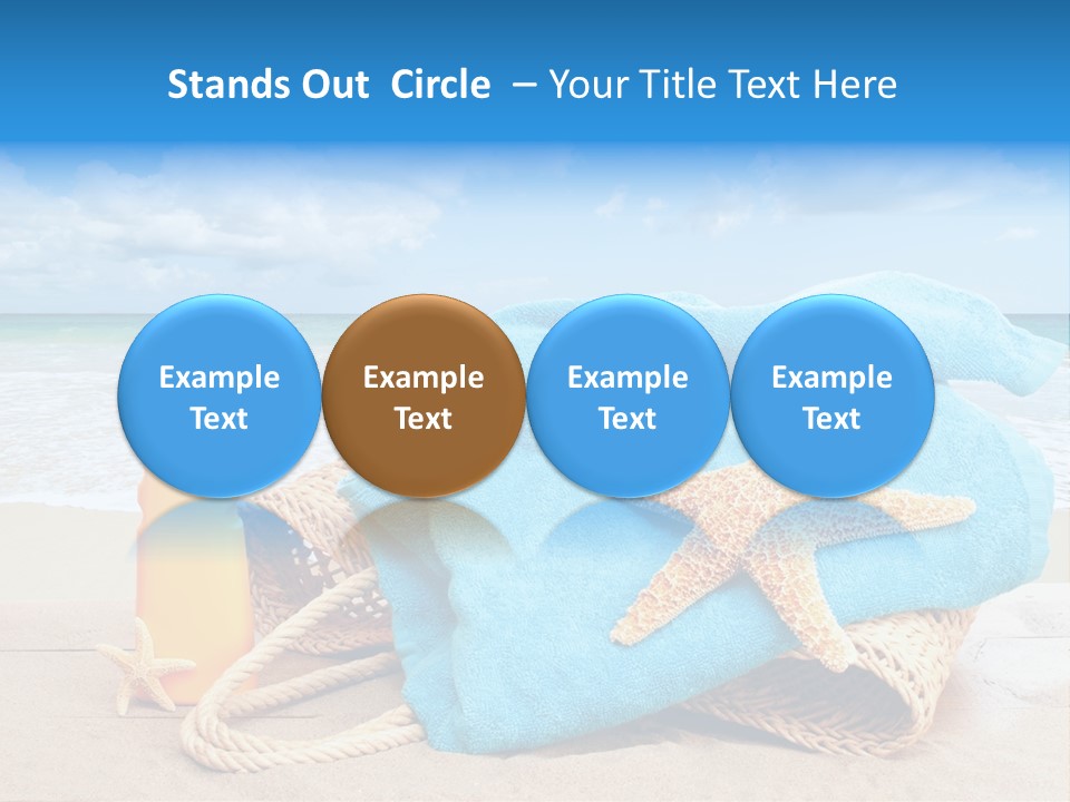 Vacation Scene Screen PowerPoint Template