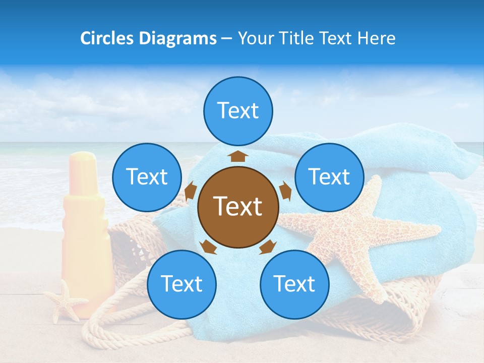 Vacation Scene Screen PowerPoint Template