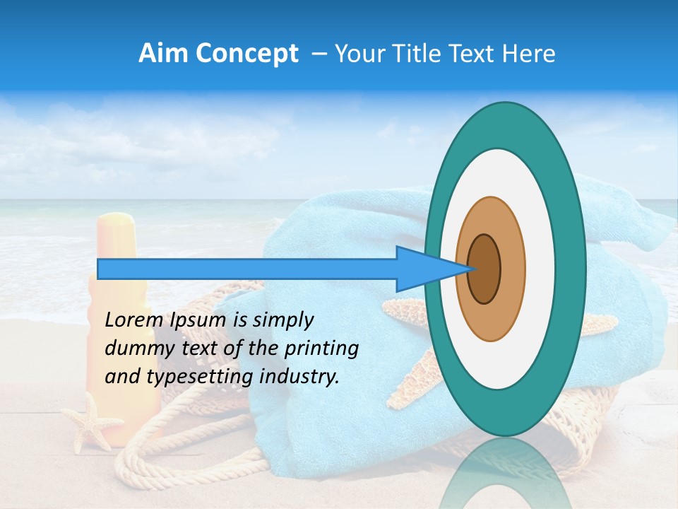 Vacation Scene Screen PowerPoint Template