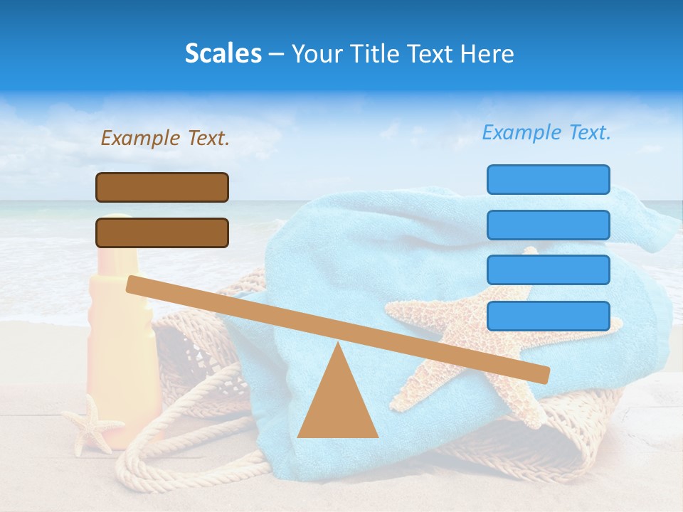 Vacation Scene Screen PowerPoint Template