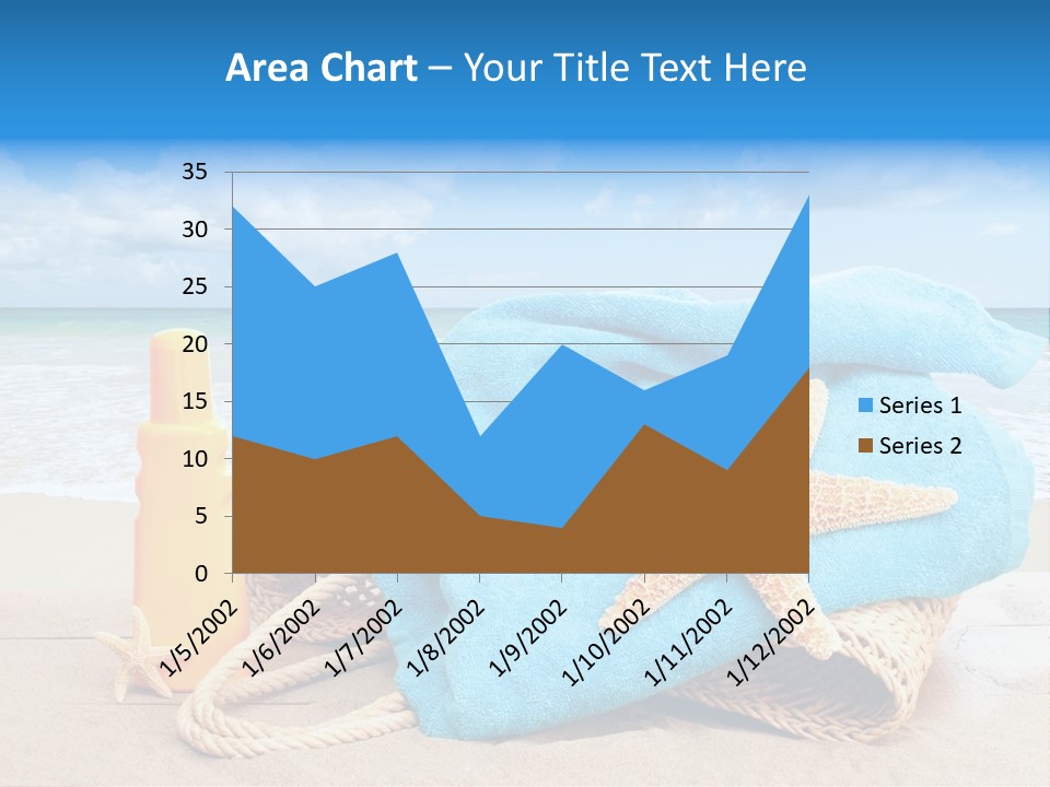 Vacation Scene Screen PowerPoint Template