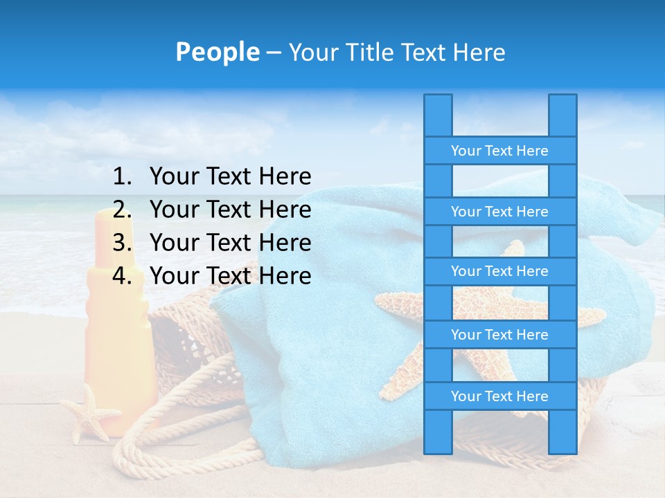 Vacation Scene Screen PowerPoint Template