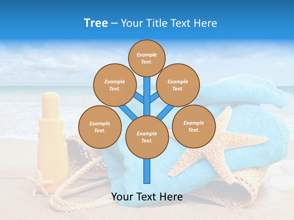 Vacation Scene Screen PowerPoint Template