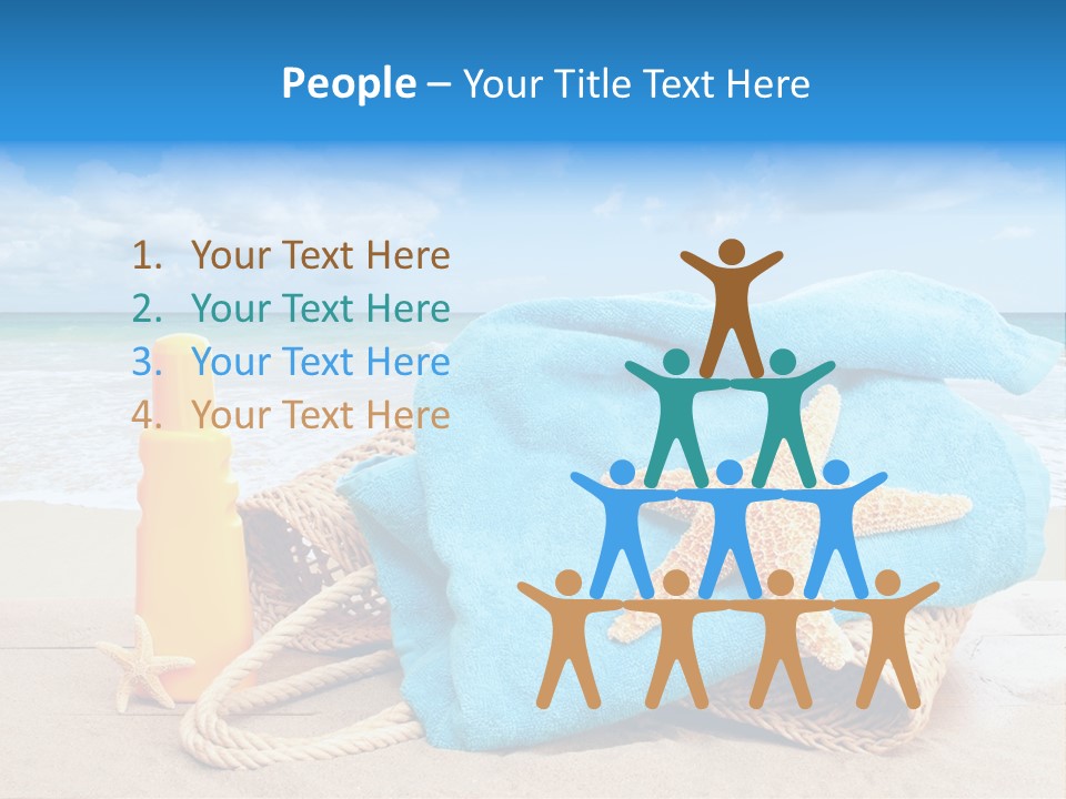 Vacation Scene Screen PowerPoint Template