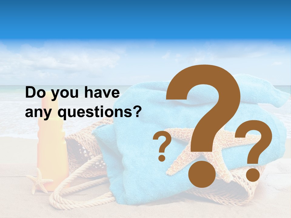 Vacation Scene Screen PowerPoint Template