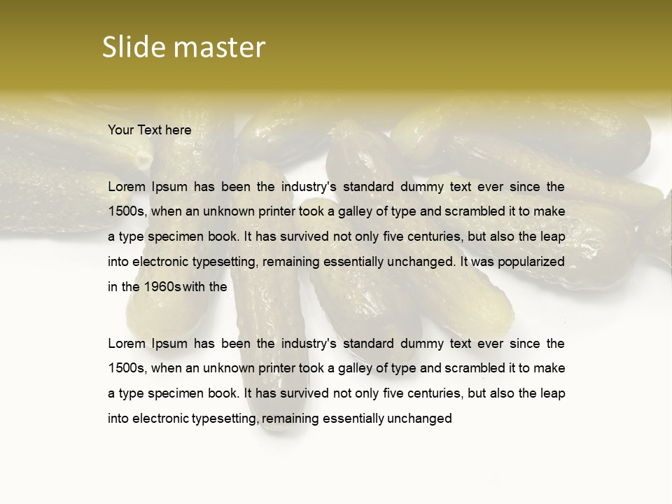 Pickled Energy Eat PowerPoint Template