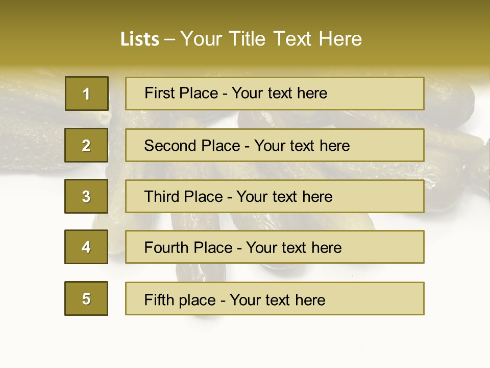 Pickled Energy Eat PowerPoint Template