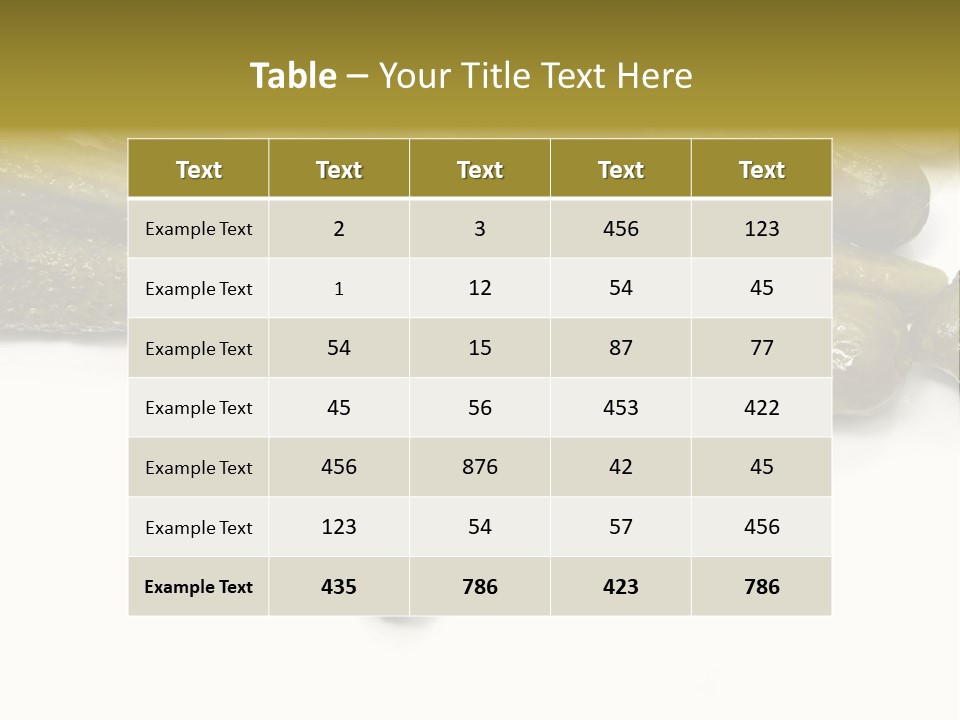 Pickled Energy Eat PowerPoint Template