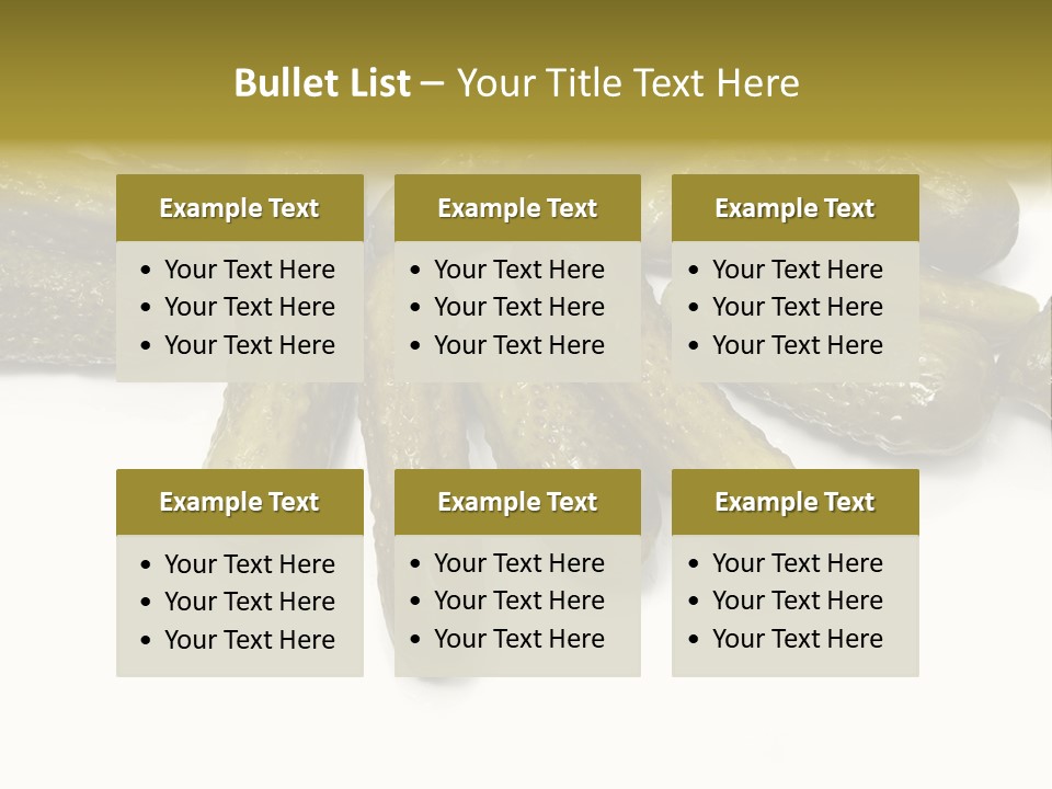 Pickled Energy Eat PowerPoint Template