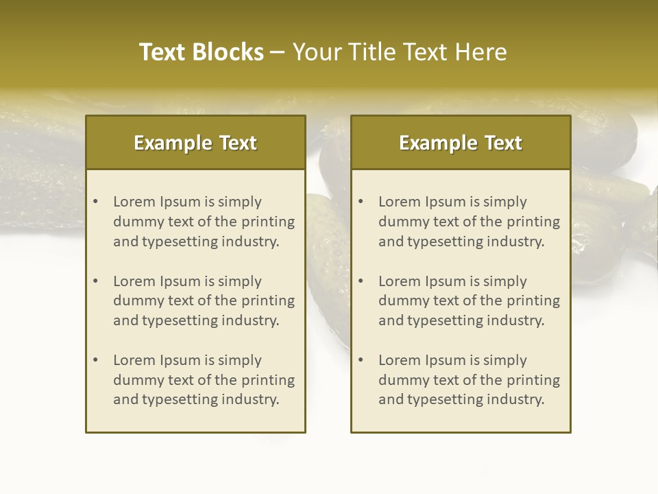 Pickled Energy Eat PowerPoint Template