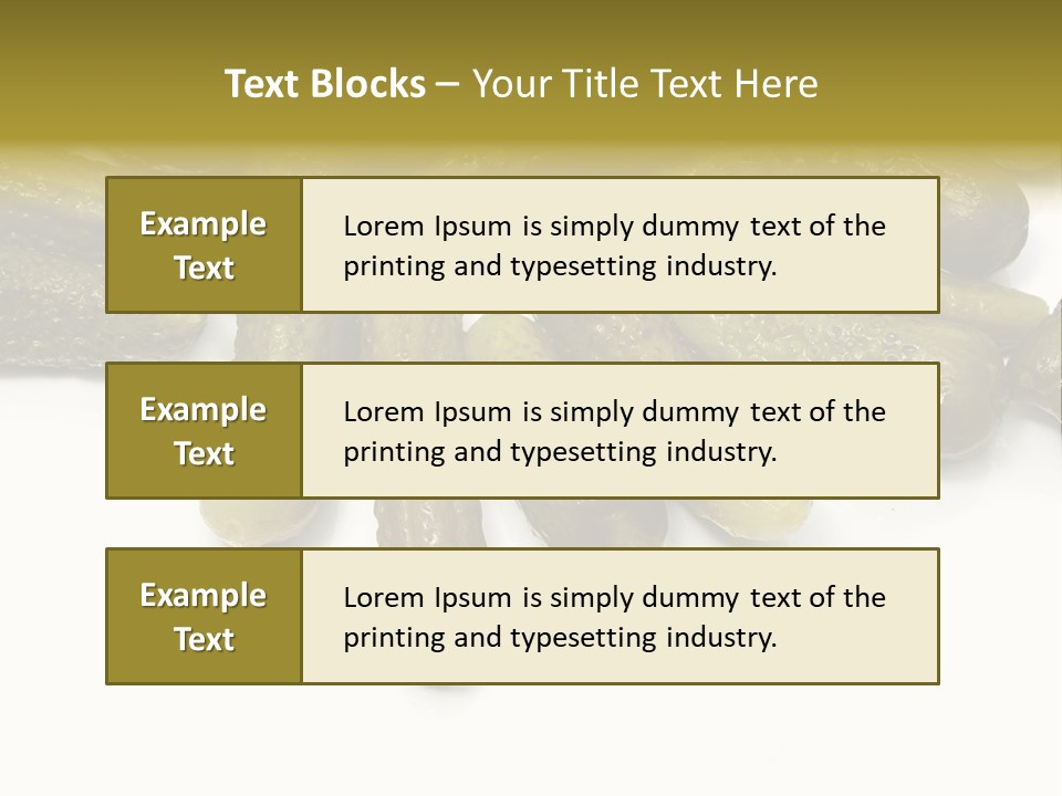 Pickled Energy Eat PowerPoint Template