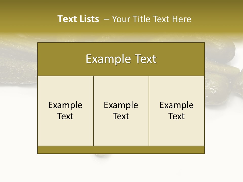 Pickled Energy Eat PowerPoint Template