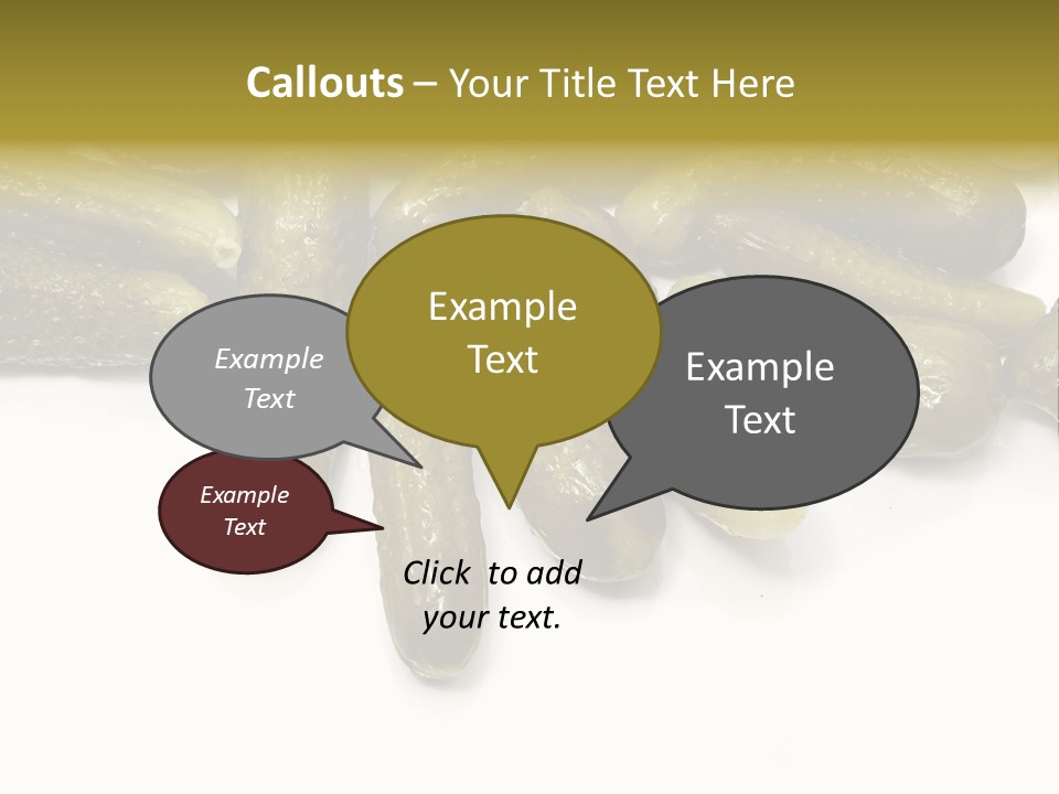 Pickled Energy Eat PowerPoint Template