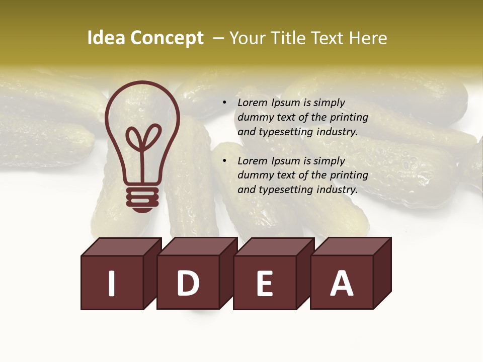 Pickled Energy Eat PowerPoint Template