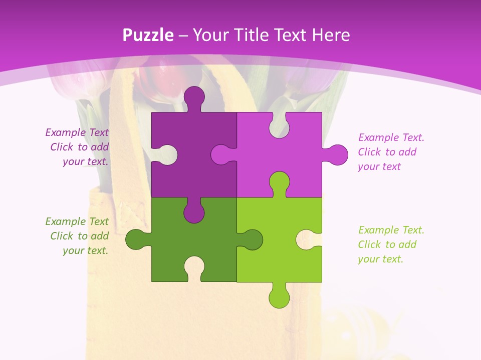 White Easter Bunch PowerPoint Template