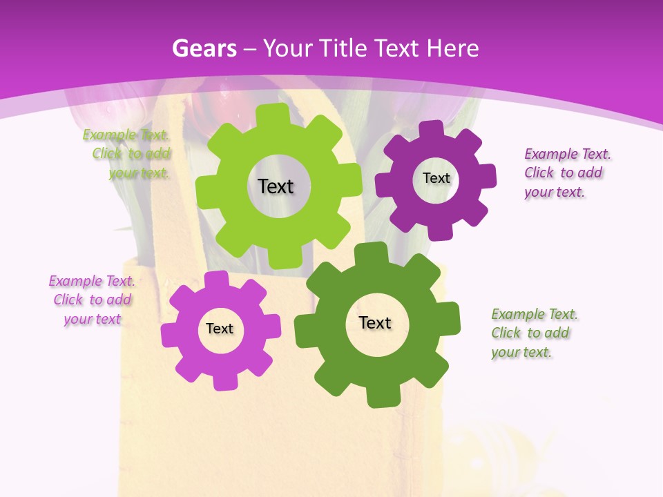 White Easter Bunch PowerPoint Template