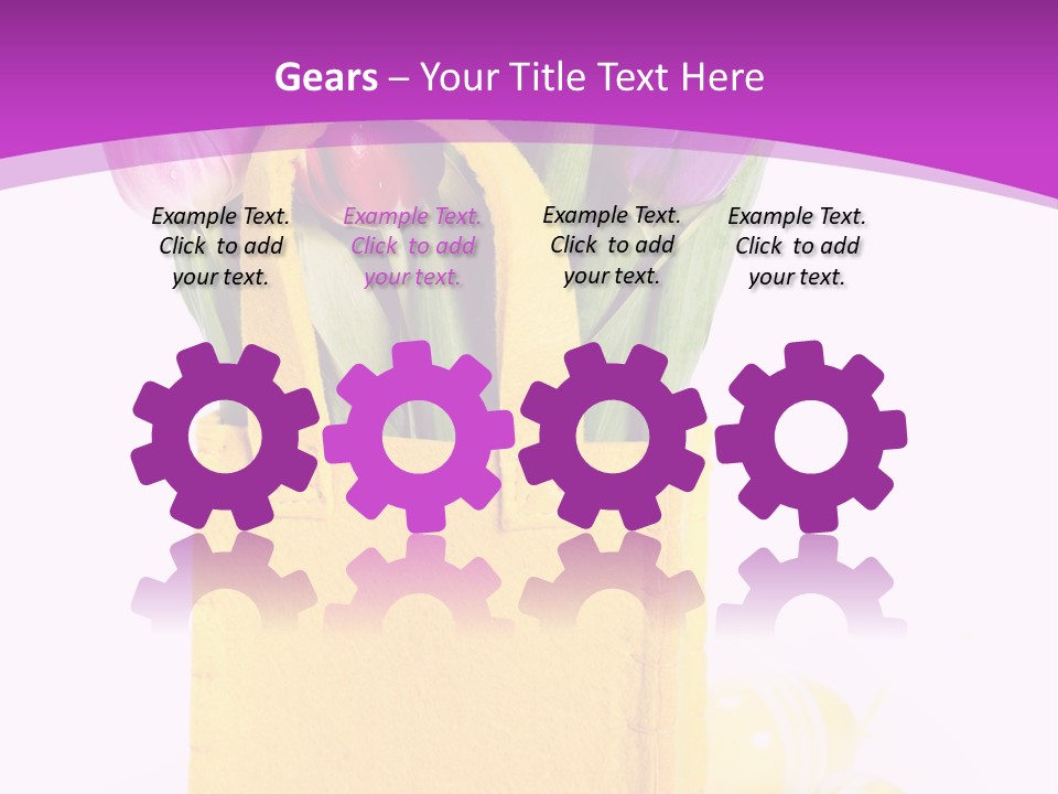 White Easter Bunch PowerPoint Template