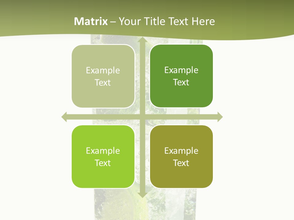 Tropical Fruit White PowerPoint Template