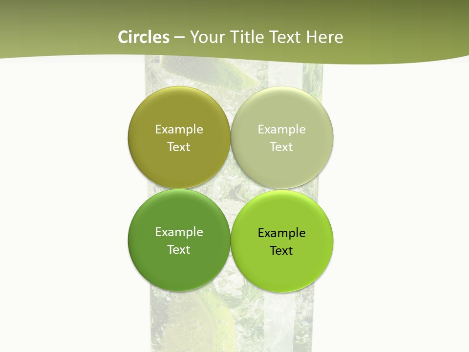 Tropical Fruit White PowerPoint Template