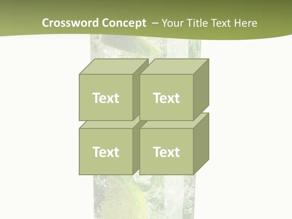 Tropical Fruit White PowerPoint Template