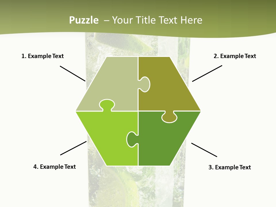 Tropical Fruit White PowerPoint Template