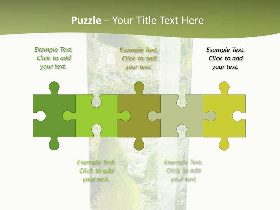 Tropical Fruit White PowerPoint Template