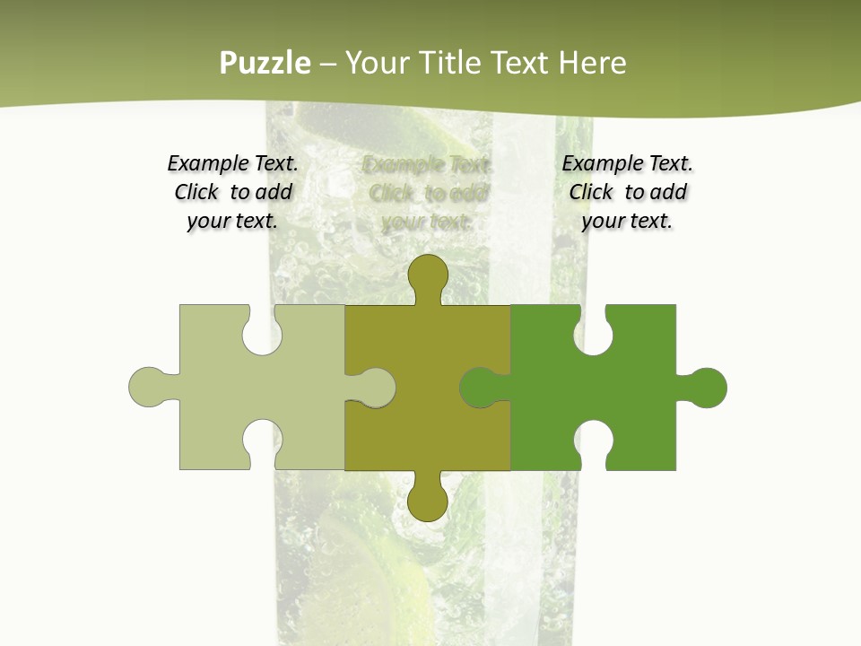 Tropical Fruit White PowerPoint Template