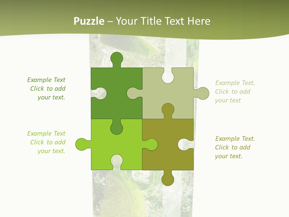 Tropical Fruit White PowerPoint Template