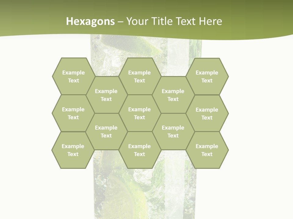 Tropical Fruit White PowerPoint Template