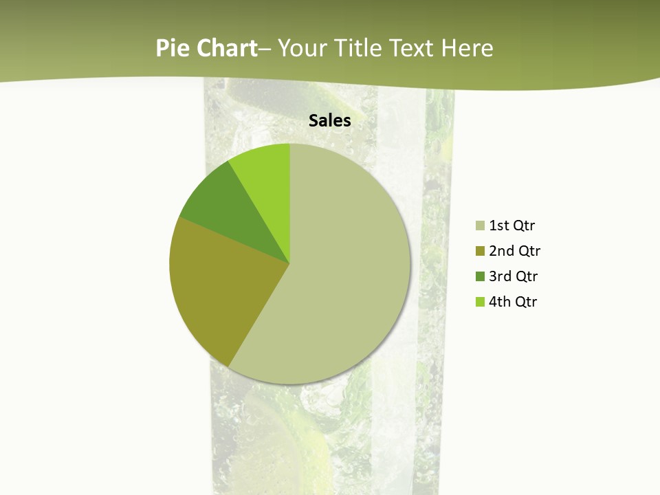 Tropical Fruit White PowerPoint Template