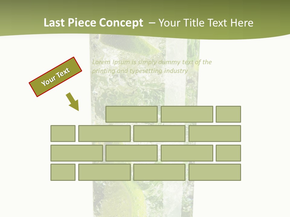 Tropical Fruit White PowerPoint Template