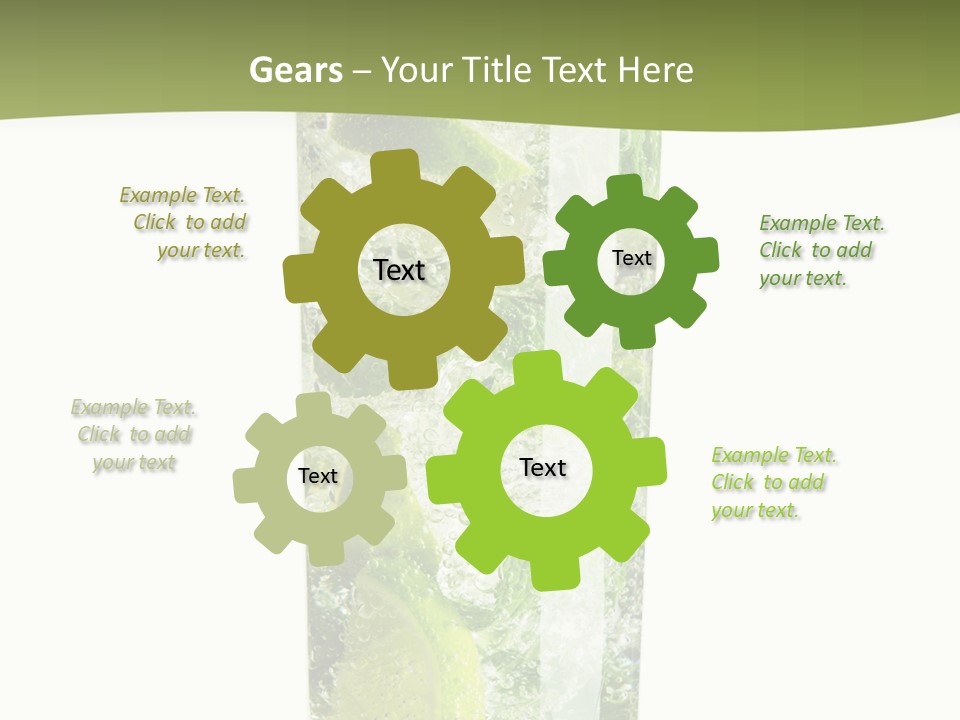 Tropical Fruit White PowerPoint Template