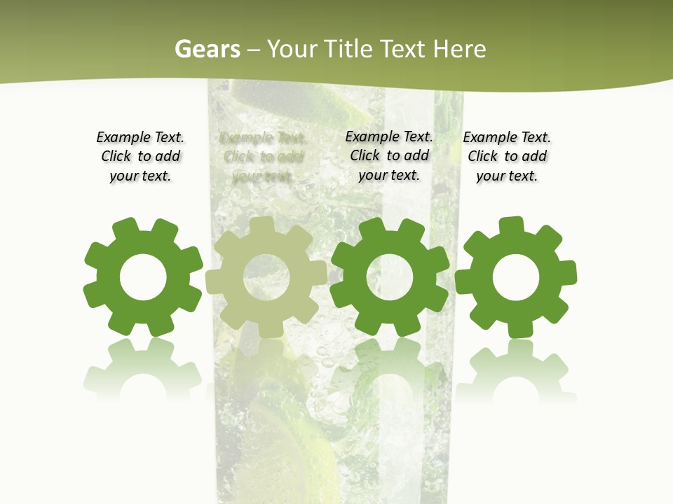 Tropical Fruit White PowerPoint Template