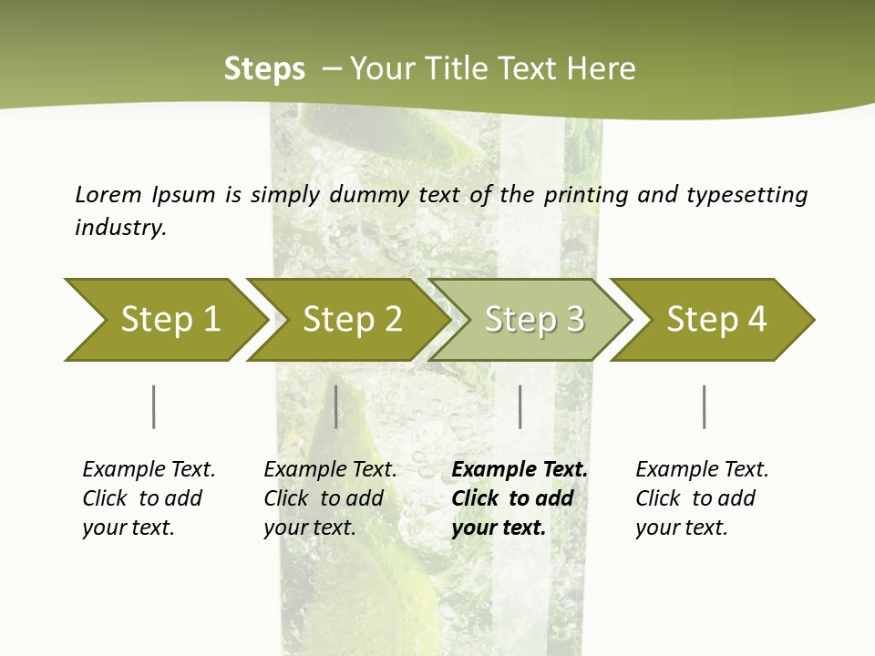 Tropical Fruit White PowerPoint Template