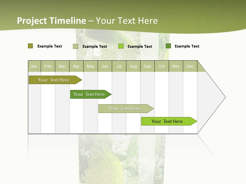 Tropical Fruit White PowerPoint Template