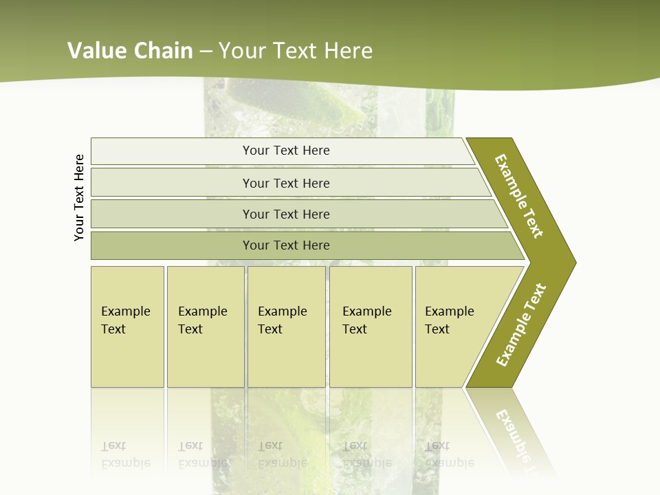 Tropical Fruit White PowerPoint Template