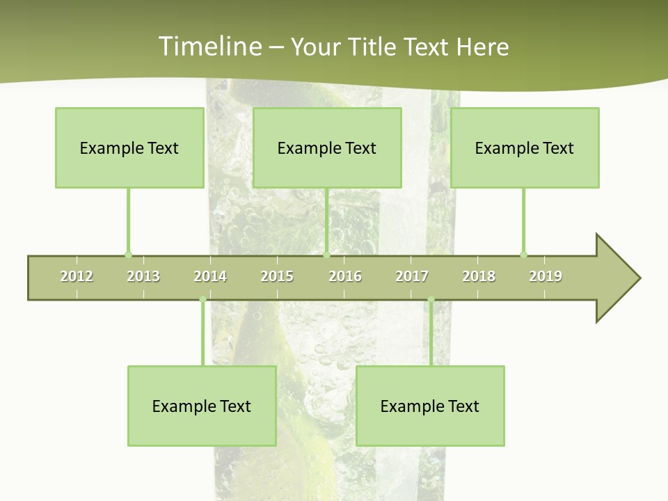 Tropical Fruit White PowerPoint Template